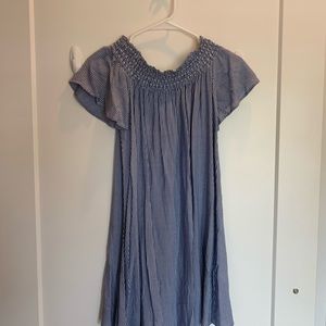 Urban Outfitters blue & white striped dress